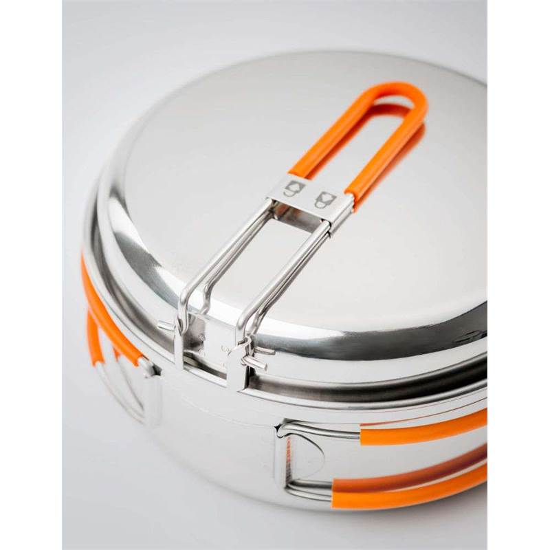 GSI Outdoors Glacier Stainless 1 Person Mess Kit-3